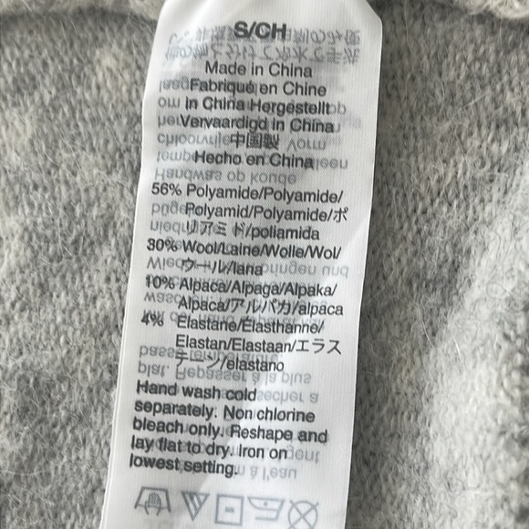 Madewell Long Grey Cardigan in Cozy Wool & Alpaca Blend Yarn sz S Lounge - Picture 6 of 11